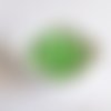 Perle ronde 15 mm silicone pour bébé vert feuille