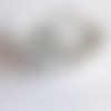 Perle ronde 15 mm silicone pour bébé blanc marbre