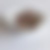 Perle ronde 15 mm silicone pour bébé cuivre nacre