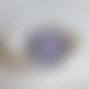 Perle ronde silicone bébé mauve macaroon 15 mm