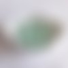 Perle silicone ronde vert marbré 15 mm