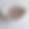 Perle ronde silicone rose 15 mm granit