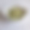 Perle ronde silicone jaune 15 mm granit