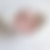 Perle ronde 15 mm silicone pour bébé rose quartz