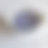 Perle ronde silicone mauve 15 mm granit