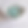 Perle ronde 15 mm silicone pour bébé bleu vert aruba