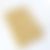 Tissu coton coupon 50x150 cm plume jaune/turquoise