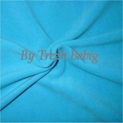 Tissu micro polaire turquoise 50x150 cm