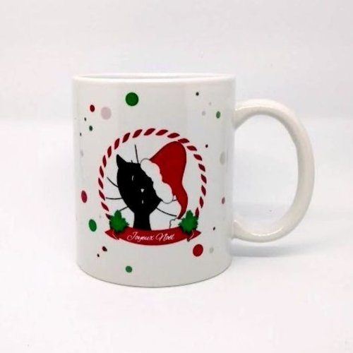 Mug De Noel Chat Avec Un Bonnet De Pere Noel Tribu De Chats Un Grand Marche