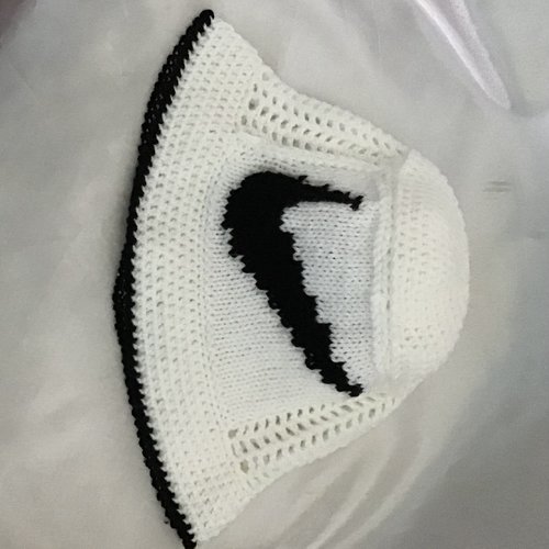 Bob panama style moderne ,bob fait main au crochet,acrylique,pour femme,homme,couleur blanc,noir.