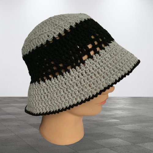 Bob- panama modernes style prada,bob fait main au crochet,coton bio,pour femme,homme