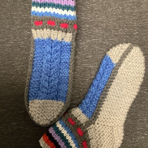 Sur commande.modèle unique.gros chaussettes en  tricot,acrylique doux / laine ,pour femme,homme t37-39