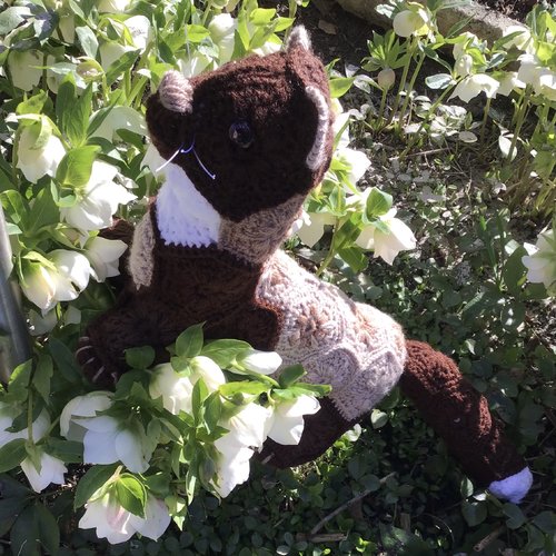 Amigurumi peluche le martre au crochet fait main