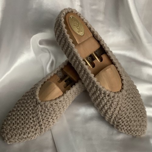 Sur commande.chaussons ballerines en tricot,acrylique doux avec laine, pour femme,homme