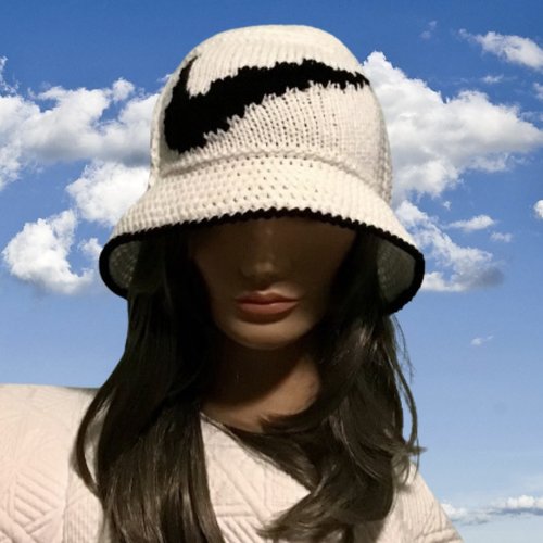 Bob style moderne ,bob fait main au crochet/ tricot ,acrylique fine ,pour femme,homme