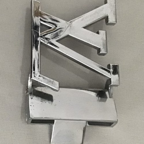 Boucles couleur argentée  pour ceinture largeur 4 cm