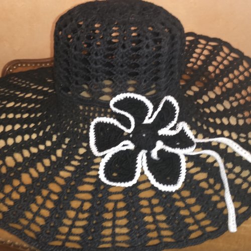 Chic et élégant chapeau de mariage pour femme,coton 100%,crochet fait main