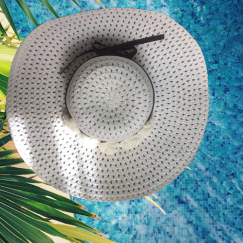 Chic et élégant chapeau pour plage avec décor roses au crochet,pour femme