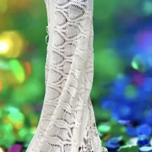 Chic robe de mariage  ,dentelles,longue  ,coton au crochet fait main,pour femme