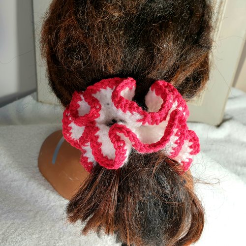 Chouchous au crochet fait main, accessoires pour cheveux