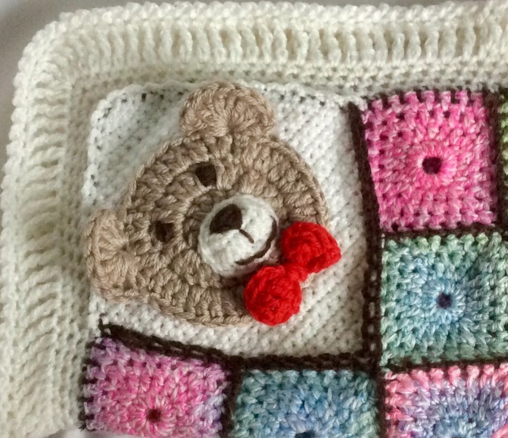 Chic Couverture Amigurumi Patchwork Au Crochet Acrylique Multicolore Pour Bebe Un Grand Marche