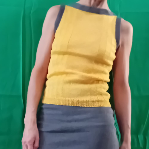 Ensemble tailleur femme t. 34/36 tricoté main