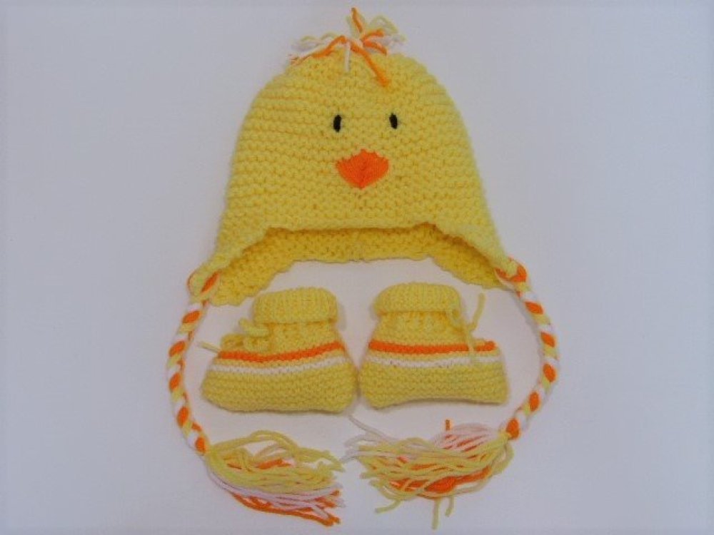 Bonnet en laine Poussin Enfants Filles Accessoires Autres accessoires Fait main Autres accessoires 