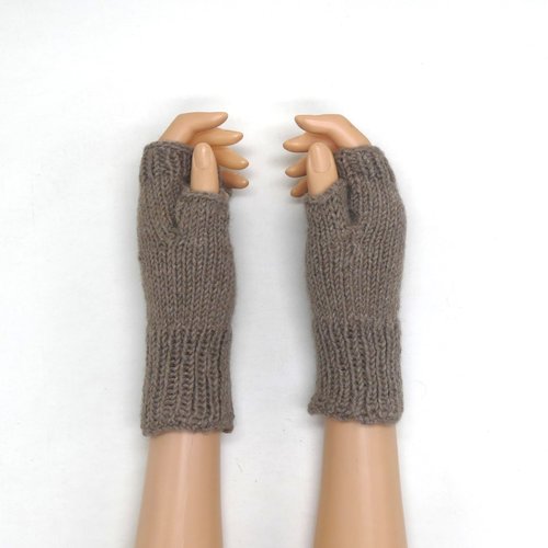 Mitaine femme avec pouce 100% cashmere cachemire
