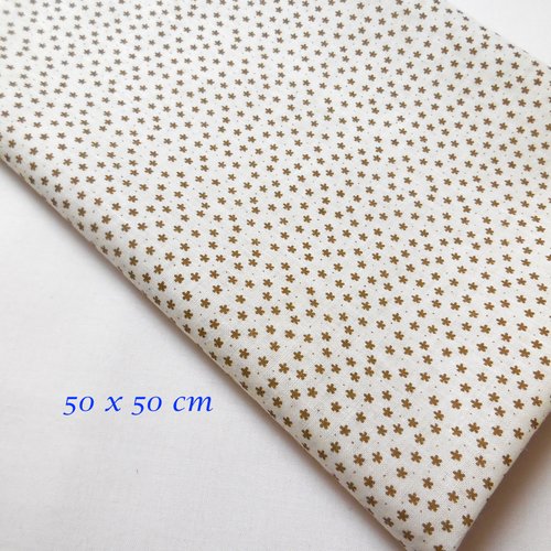 1 coupon tissu coton - 50 x 50 cm
