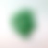 6 boutons ronds verts - acrylique - 2,2 cm