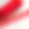 Dentelle tulle polyester rouge - au mètre