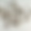 20 fermoirs mousquetons - métal couleur argent - 12 mm