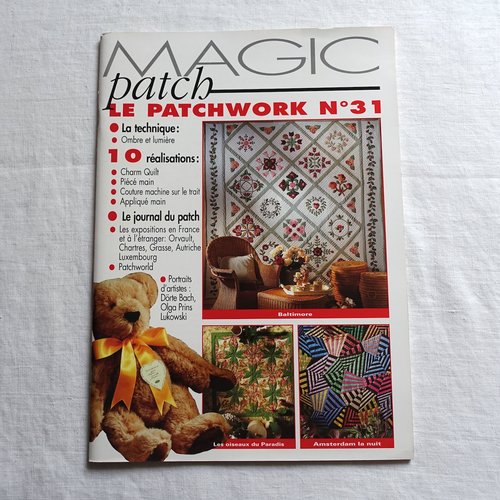 Magazine magic patch - le patchwork n° 31 - technique ombre et lumière