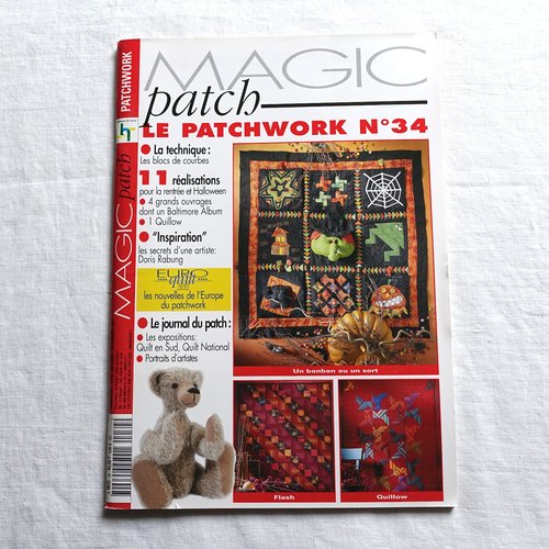 Magazine magic patch - le patchwork n° 34 - technique les blocs de courbes