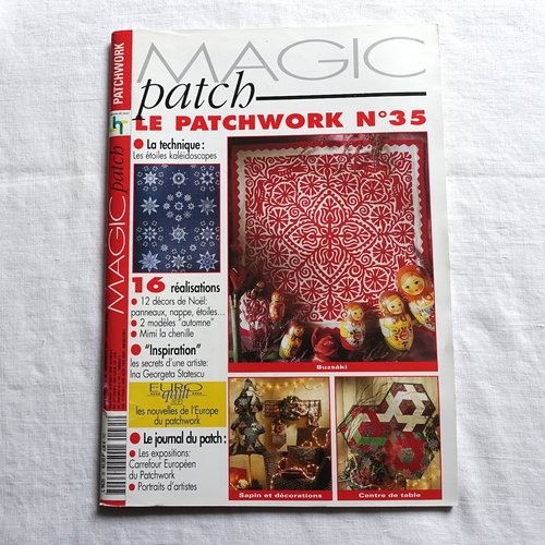 Magazine magic patch - le patchwork n° 35 - technique les étoiles kaléidoscopes