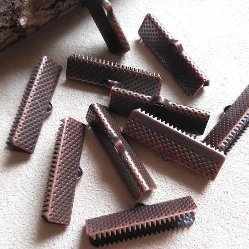 23 embouts griffes métal bronze - apprêts bijoux