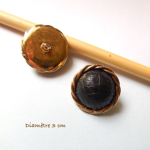 1 gros bouton ancien haute couture - 30 mm