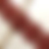 Dentelle guipure coton - couleur rouille