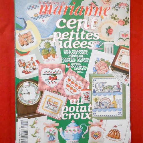 Magazine les idées de marianne - 100 idées au point de croix