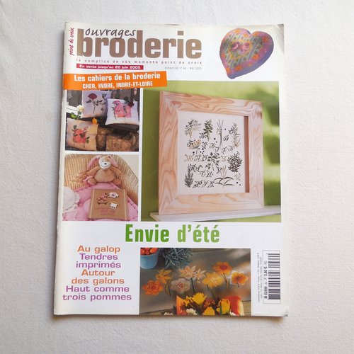 Magazine ouvrages broderie au point de croix n° 64 - mai 2005