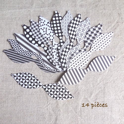 14 découpes embellissements scrapbooking moustaches