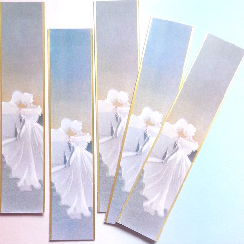 5 découpes cartes scrapbooking - thème mariage - amour