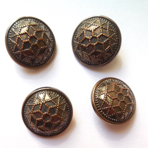 4 boutons style militaire