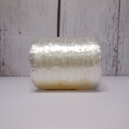 Lot de 4 bobines de raphia synthétique blanc - 160 grammes