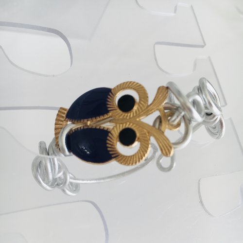 Bracelet de princesse hibou bleu