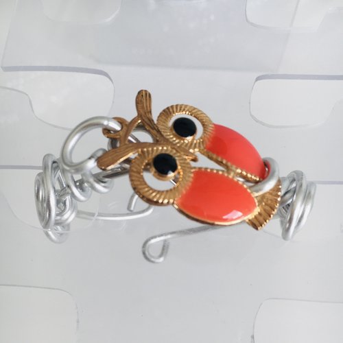 Bracelet de princesse hibou rouge