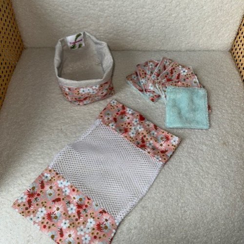 Ensemble lingettes + panière + filet