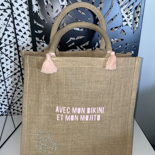 Cabas jute personnalisé