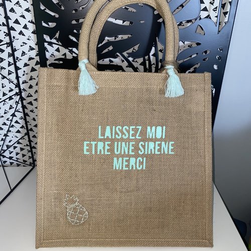 Cabas jute personnalisé
