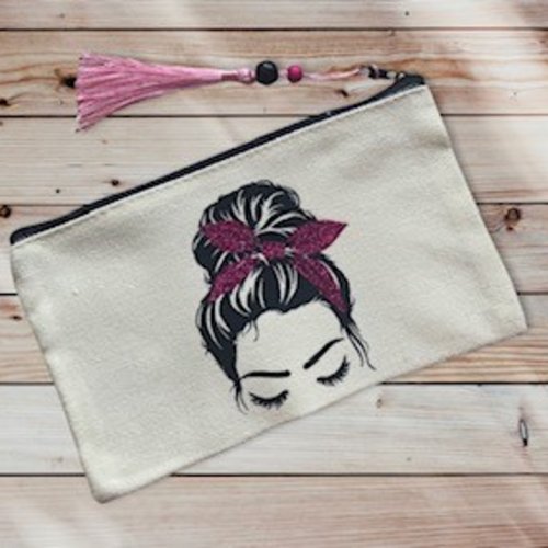 Trousse femme ruban fushia